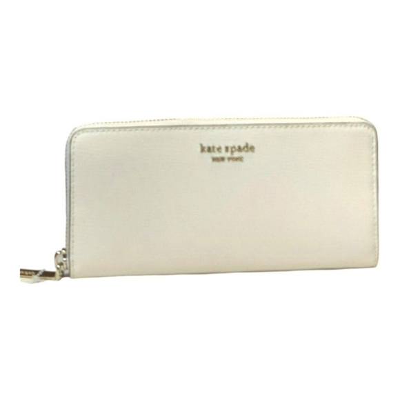 White Kate Spade Morgan Zip Around Continental Wallet - Picture 11 of 12